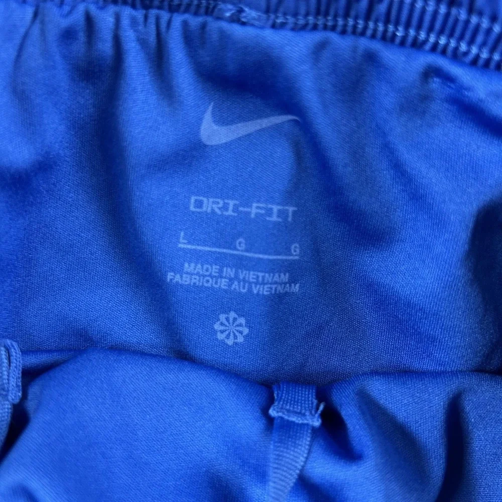 Nike Dri-FIT Shorts Kids Large Blue‎ Training Running Standard Fit Athletic